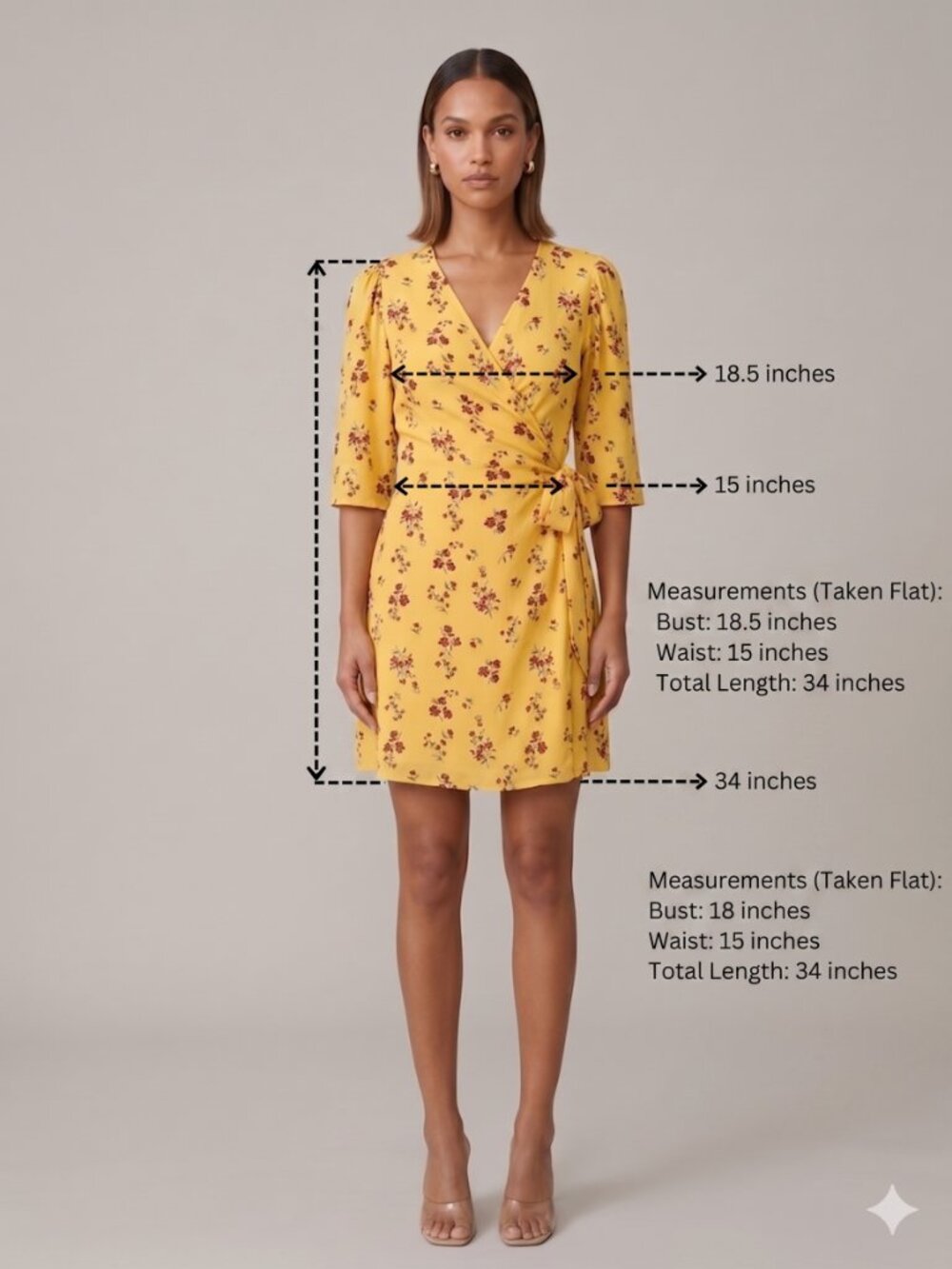 THAKOON COLLECTIVE Yellow & Red Floral Crepe Short Sleeve Wrap Dress Size 8 - Picture 2 of 13